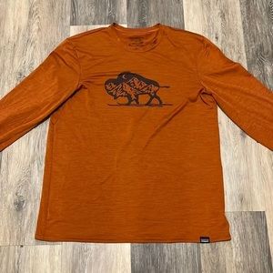 Patagonia Long Sleeve Tee - Rust Orange